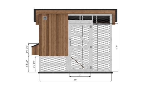 6x10 Elevated Chicken Coop Plans For 8 Chickens Easy Coops™