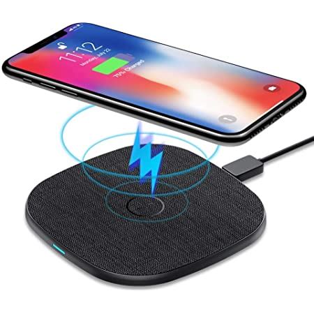 10 W Cargador Inalámbrico Rápido AGPTEK Qi Wireless Charger 10W 7 5W