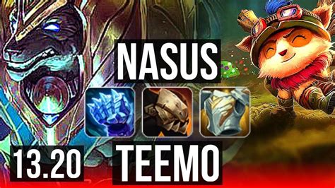 NASUS Vs TEEMO TOP 800 Games 9 3 10 Dominating KR Master 13