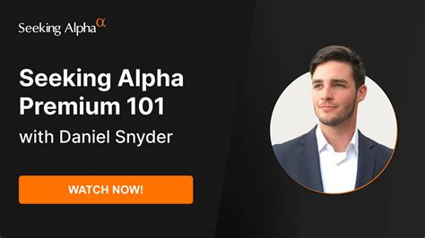 Webinar Replay Seeking Alpha Premium 101 Seeking Alpha