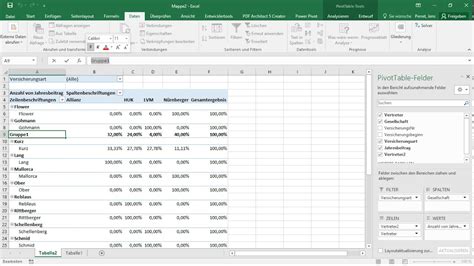 Excel Methodensammlung Einfache Auswertung Von Pivot Tabellen YouTube