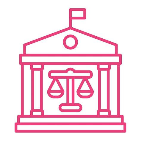 Premium Vector Court Icon