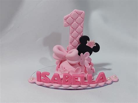 Vela de Aniversário Biscuit Minnie Elo7 Produtos Especiais