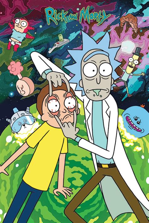 Rick And Morty Look Wall Poster 24 X 36 Rick And Morty Poster Rick