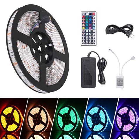 IP65 Waterproof Double Sided PCB 15mm 5050 RGB LED Strip Light 120 LEDs