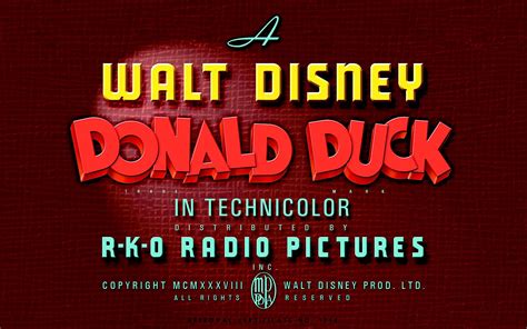 A Walt Disney Donald Duck Movie ★ | Disney cartoons, Title card