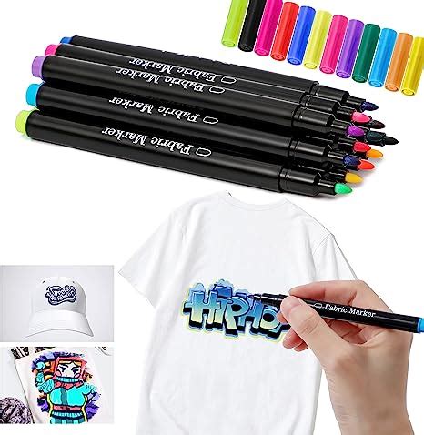 Dazspirit Fabric Pens Permanent For Clothes Textile Paint Pens