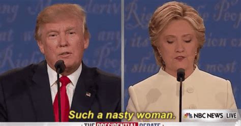 Donald Trump Just Called Hillary Clinton A Nasty Woman Huffpost