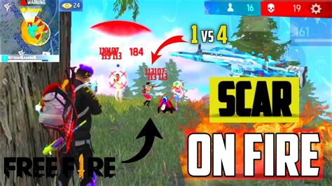 Scar Is On Fire Kills Solo Vs Squad Aggressive Gameplay