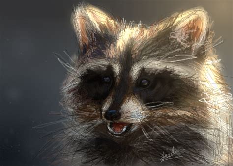 Pixilart Dusk Raccoon By Upperupl