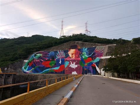 Así va el mega mural en la presa Chicoasén en Chiapas El Momento Chiapas