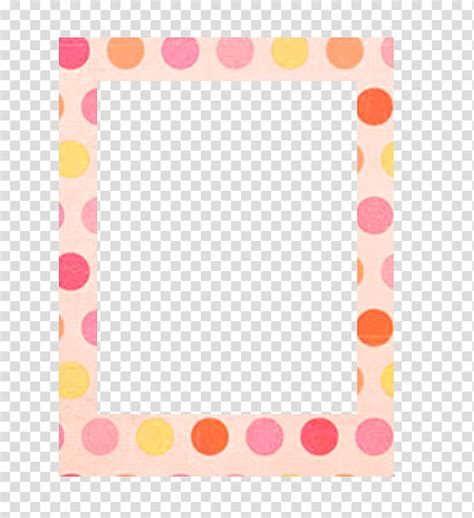 Multicolored Polka Dot Border Transparent Background PNG Clipart