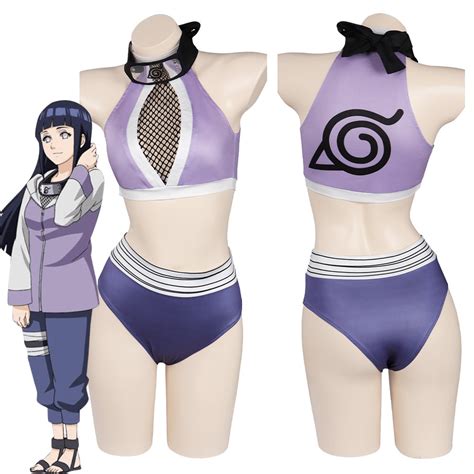 Naruto Hinata Hyuga Sexy Swimsuit Cosplay Costume Swimwear Outfits