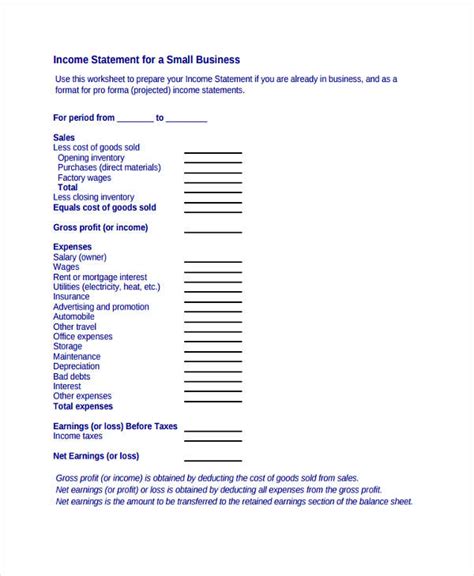 100 Income Statement Examples To Download