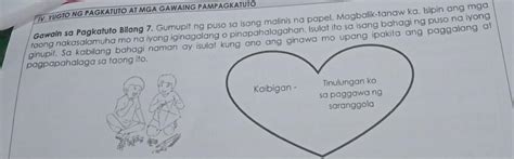 Gawain Sa Pagkatuto Bilang 7 Gumupit Ng Puso Sa Isang Malinis Na Papel