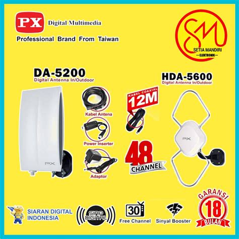 Jual Px Hda Da Antena Tv Digital Dvb T Indoor Outdoor