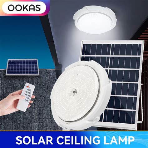 Ookas Years Warranty Solar Led Indoor Ceiling Chandelier Remote