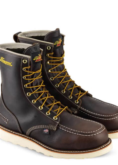 Boots Men Thorogood 804 3800 8in Safety Moc Toe Hewlett And Dunn Boot And Jean Company