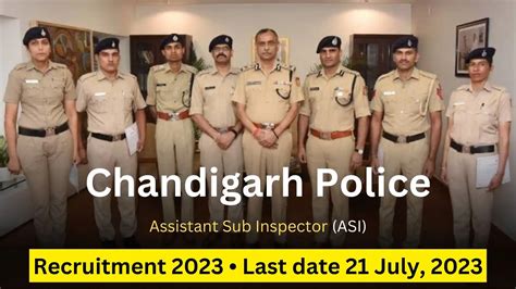 Chandigarh Police Recruitment Vacancies For Asi Executive