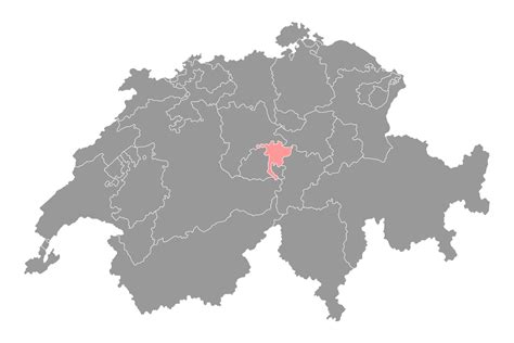 Nidwalden map, Cantons of Switzerland. Vector illustration. 20646987 ...