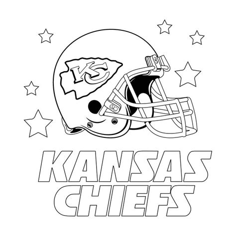 Nfl Stencils 10 Free Pdf Printables Printablee Football Coloring