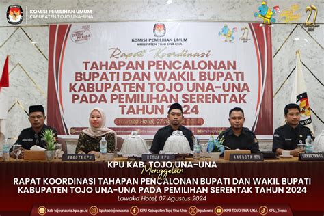 TemanPemilih KPU Touna Gelar Rakor Tahapan Pencalonan Bupati Dan Wakil