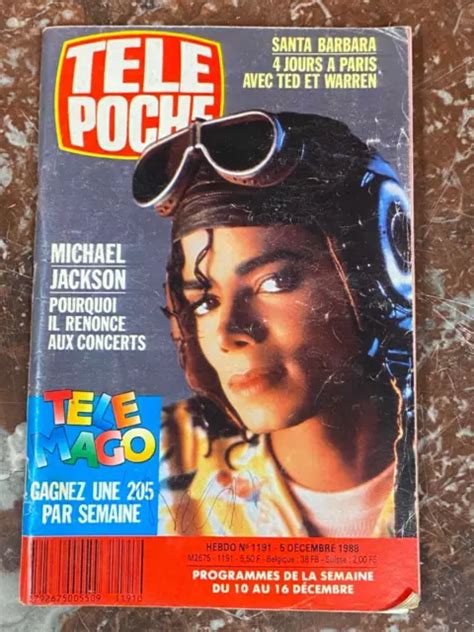 REVUE LIVRE TÉLÉ Poche 1988 N 1191 Michael Jackson Pas Disque Vinyle