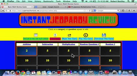 Classroom Jeopardy Superteachertools Tutorial Youtube