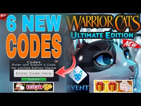 NEW WORKING CODES FOR WARRIOR CATS IN FEBRUARY 2024 ROBLOX WARRIOR