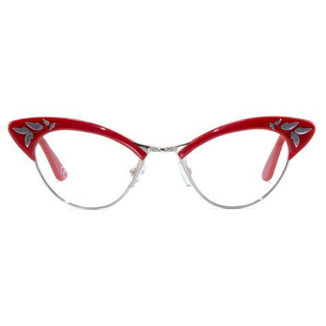 Red Glasses Frames Cat Eye