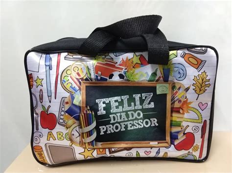 BOLSA PROFESSOR Regalo Confecção Sublimação Bordado Eletrônico