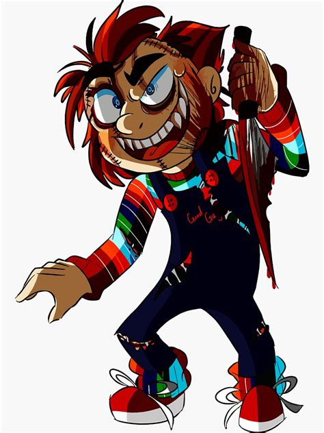 "doll chucky art" Sticker by aliyaboyer | Redbubble