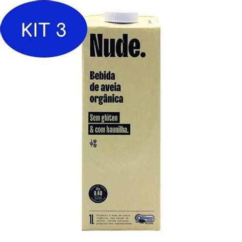 Kit Bebida De Aveia Organico Baunilha Nude L Bebida Vegetal