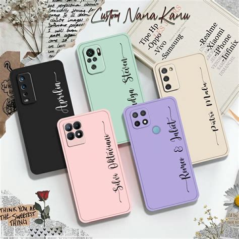 Jual Cnm Custom Nama Softcase Macaron Anticrack Pelindung Kamera For