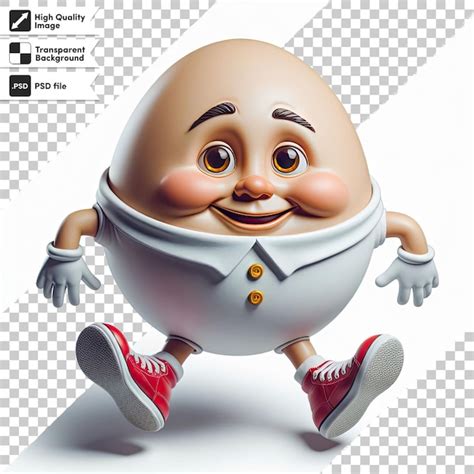 Huevo De Psd Humpty Dumpty Sobre Un Fondo Transparente Archivo PSD