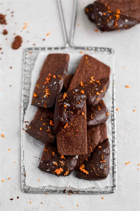 Chocolate Orange Shortbread Cookies Frosting And Fettuccine