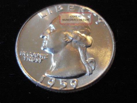 Cents Washington Silver Quarter Gem Bu