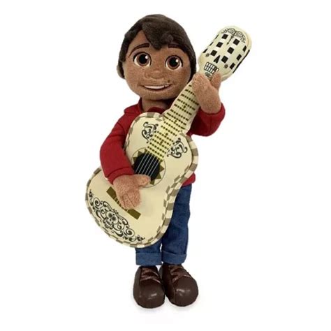 Disney Store Pixar Coco Plush Miguel And Guitar Soft Doll Toy Brand New