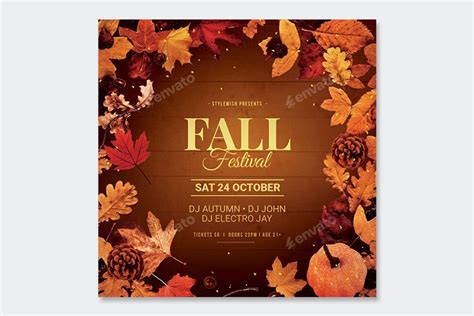 Fall Festival Flyer Template Psd Design Template Place