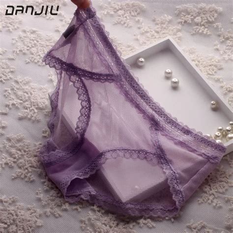 Danjiu Brand Hot Sale Briefs For Women Sexy Lace Underpants Cute Underwear Woman Calcinha