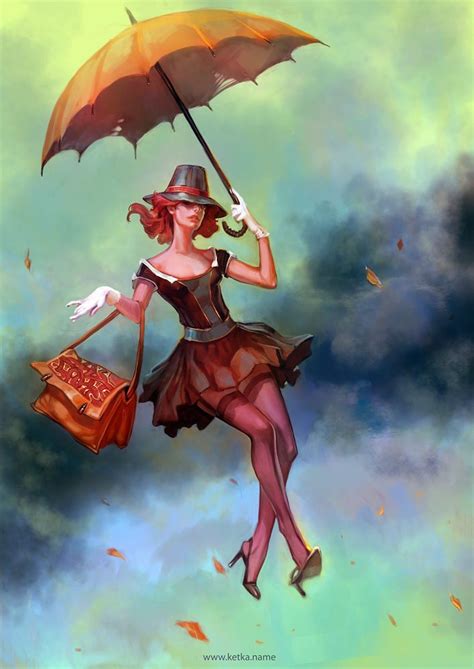 Maria Trepalina Ketka Umbrella Art Concept Art World Art