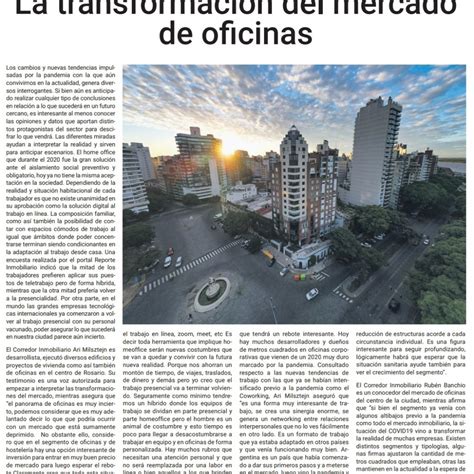 La Transformaci N Del Mercado De Oficinas