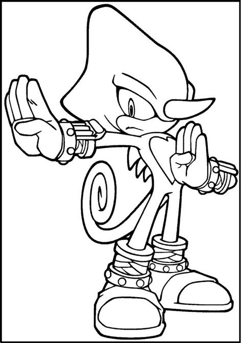 Silver Sonic Hedgehog Coloring Page Sketch Coloring Page