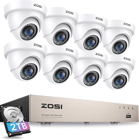 Zosi Ch P Security Camera System With Ai Human Vehicle Detection