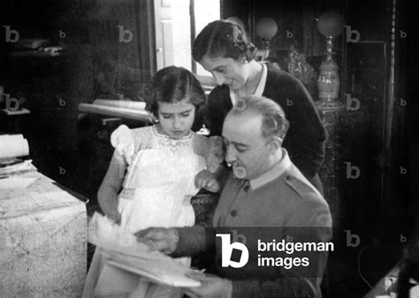 General Francisco Franco With His Wife Dona Carmen Polo De Franco And