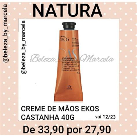 Polpa Hidratante De Maos Ekos Castanha 40g Shopee Brasil