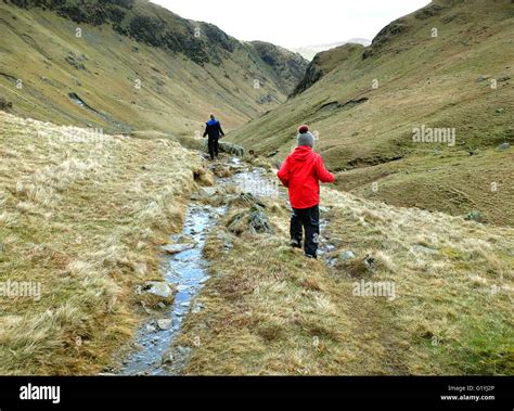 Two Children Fell Walking In Lake District Cumbria Stock Photo Alamy