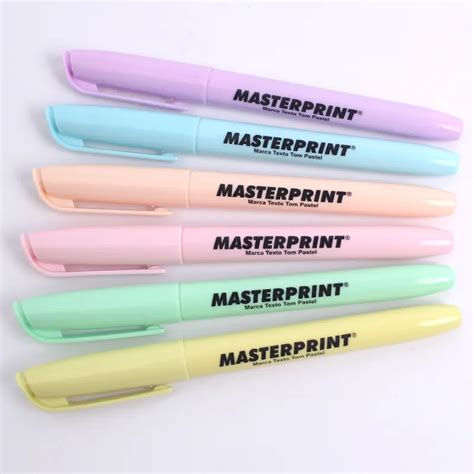 Caneta Marca Texto Tom Pastel MP612 Masterprint Lupel