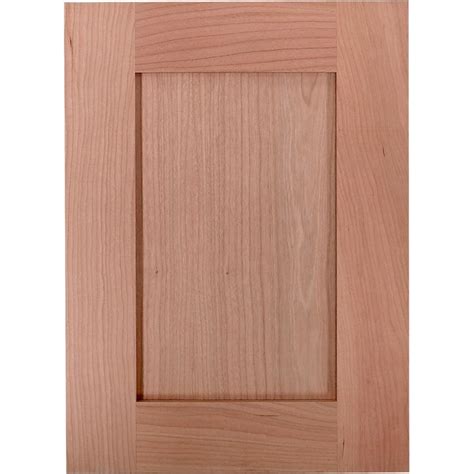 Surfaces 10 In W X 28 In H Cherry Unfinished Shaker Wall Cabinet Door