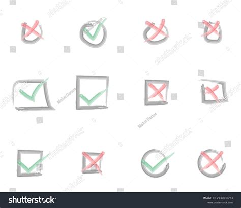 check mark sign  mark collection stock vector royalty